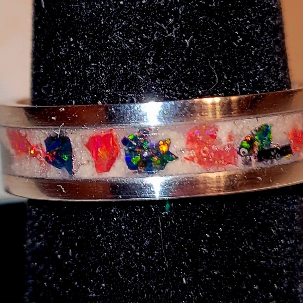 Custom handmade opal ring - Picture 2 of 4